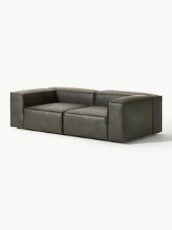 Modulaire bank Lennon (3-zits) van gerecycled leer