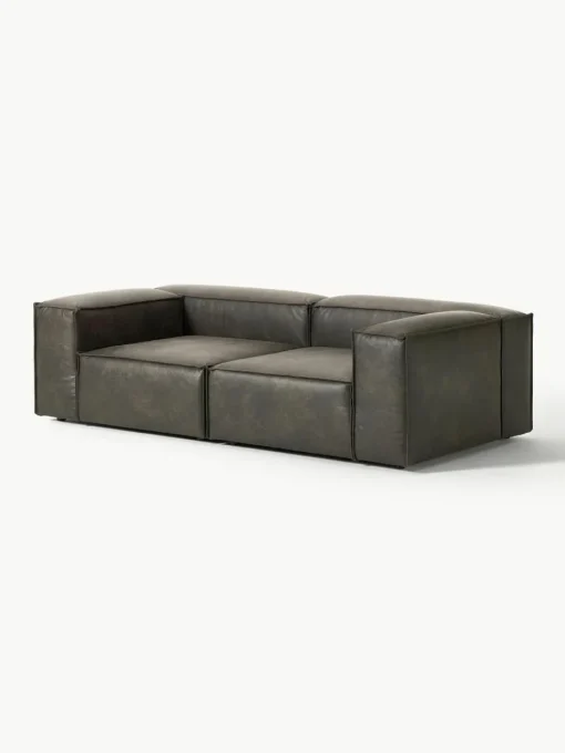 Modulaire bank Lennon (3-zits) van gerecycled leer