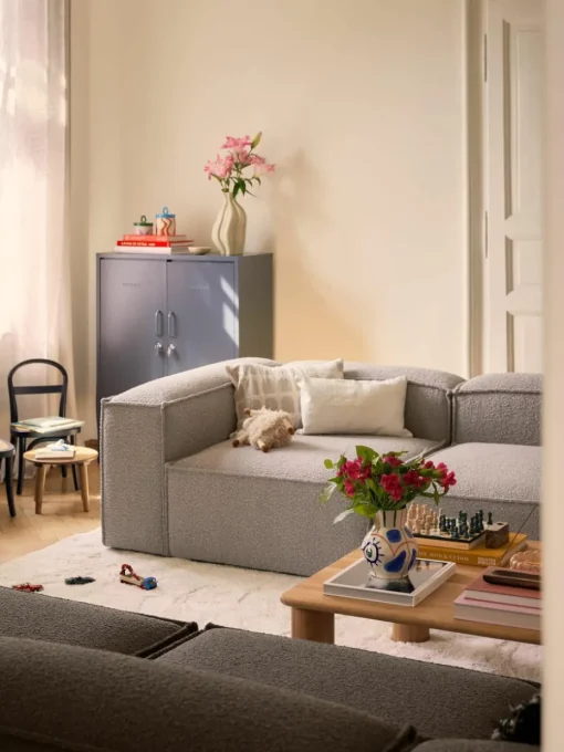 Modulaire bank Lennon (4-zits) uit bouclé