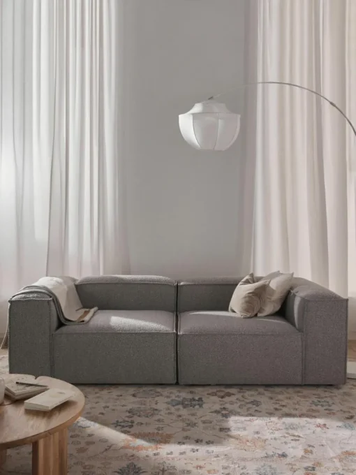 Modulaire bank Lennon (3-zits) uit bouclé