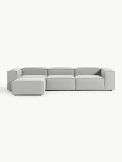 Modulaire bank Lennon (4-zits) met poef (links/rechts)