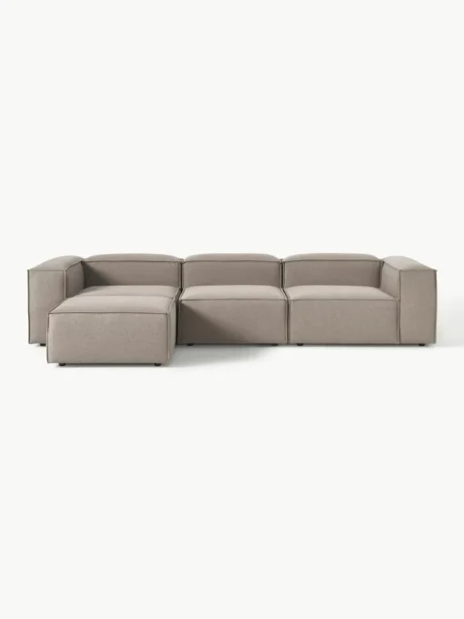 Modulaire bank Lennon (4-zits) met poef (links/rechts)
