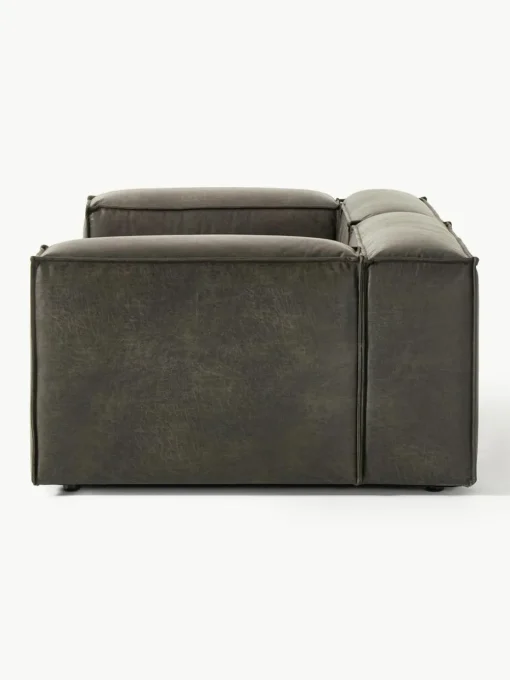 Modulaire bank Lennon (3-zits) van gerecycled leer