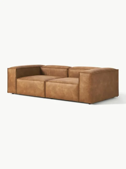 Modulaire bank Lennon (3-zits) van gerecycled leer