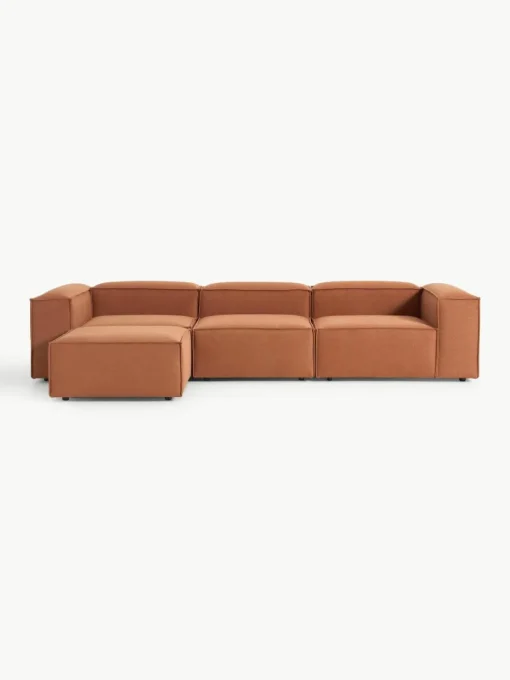 Modulaire bank Lennon (4-zits) met poef (links/rechts)