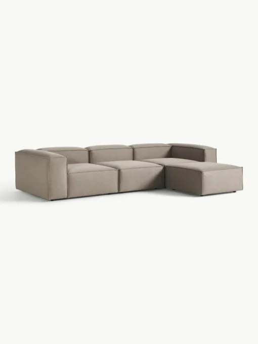 Modulaire bank Lennon (4-zits) met poef (links/rechts)