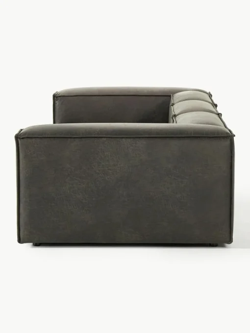 Modulaire bank Lennon (4-zits) van gerecycled leer