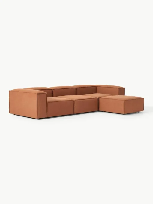 Modulaire bank Lennon (4-zits) met poef (links/rechts)