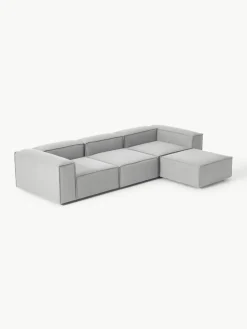 Modulaire bank Lennon (4-zits) met poef (links/rechts)