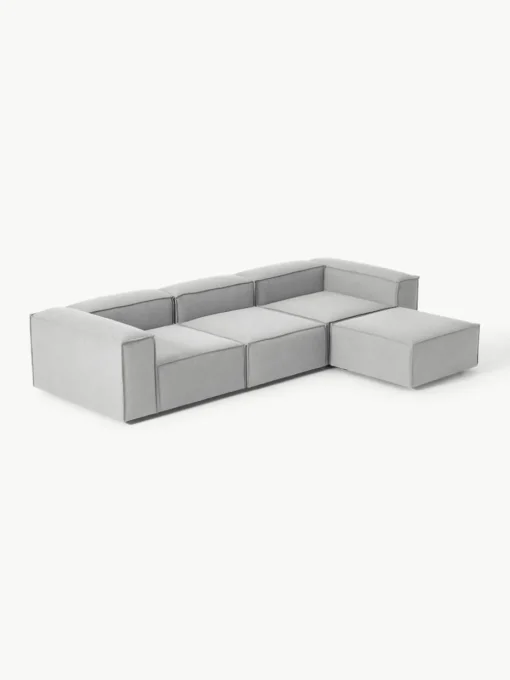 Modulaire bank Lennon (4-zits) met poef (links/rechts)