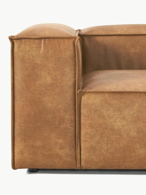 Modulaire bank Lennon (4-zits) van gerecycled leer