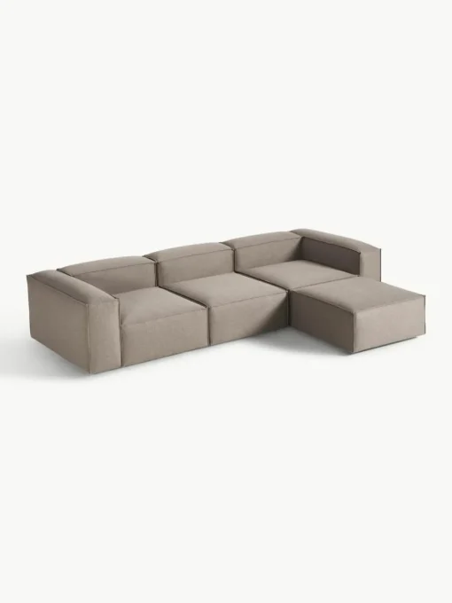 Modulaire bank Lennon (4-zits) met poef (links/rechts)