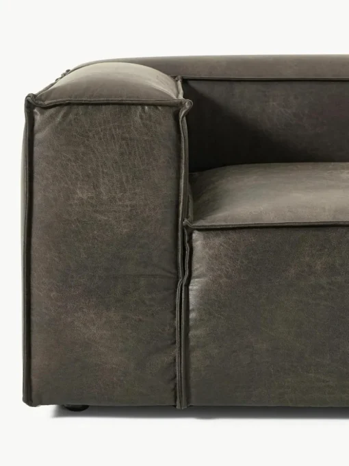 Modulaire bank Lennon (3-zits) van gerecycled leer
