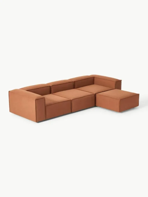 Modulaire bank Lennon (4-zits) met poef (links/rechts)