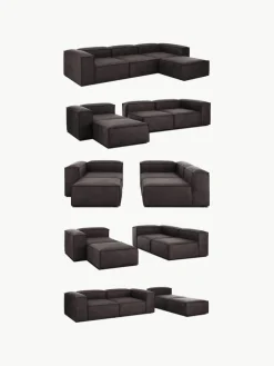 Modulaire bank Lennon (3-zits) van gerecycled leer