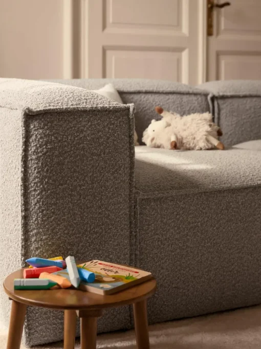 Modulaire bank Lennon (4-zits) uit bouclé