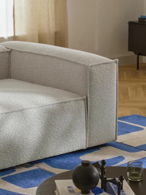Modulaire bank Lennon (4-zits) uit bouclé