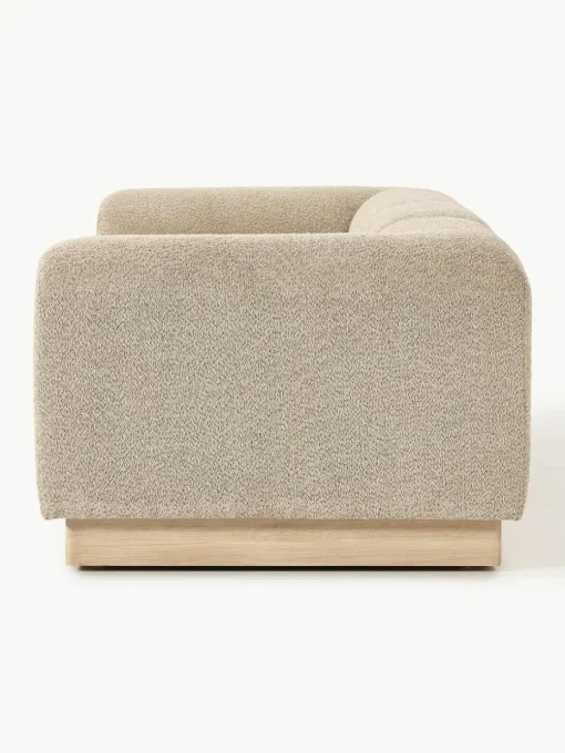 Modulaire bank Natalie (3-zits) van teddy-bouclé