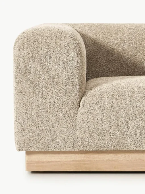 Modulaire bank Natalie (3-zits) van teddy-bouclé
