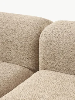 Modulaire bank Natalie (3-zits) van teddy-bouclé