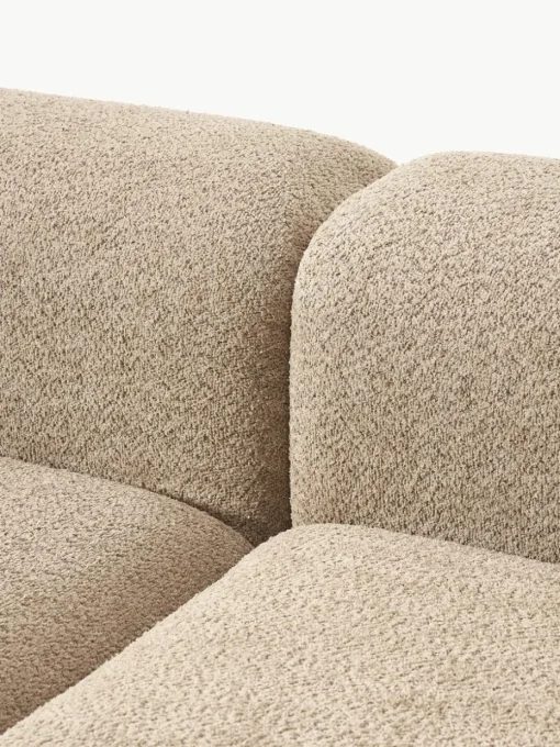 Modulaire bank Natalie (3-zits) van teddy-bouclé