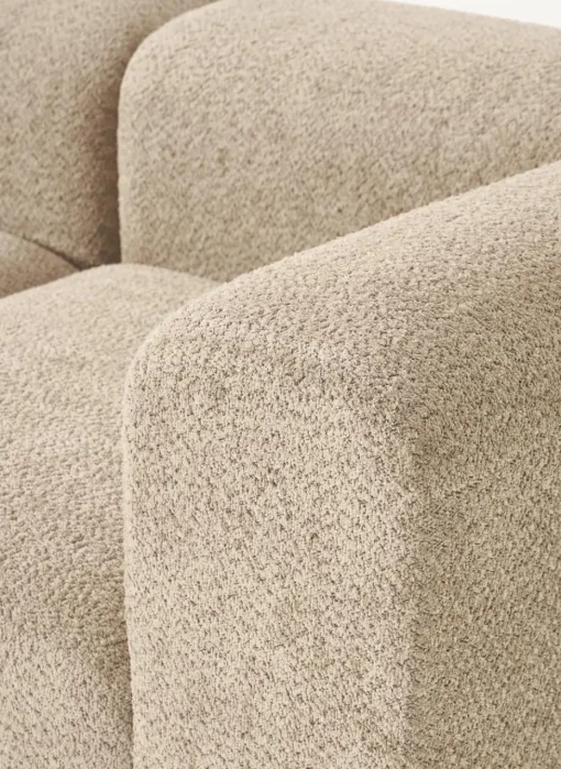 Modulaire bank Natalie (3-zits) van teddy-bouclé