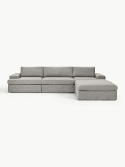 Modulaire bank Russell (4-zits) met poef (links/rechts)