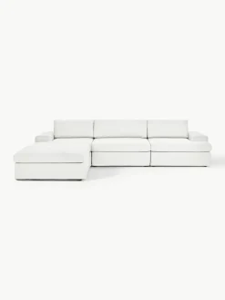 Modulaire bank Russell (4-zits) met poef (links/rechts)