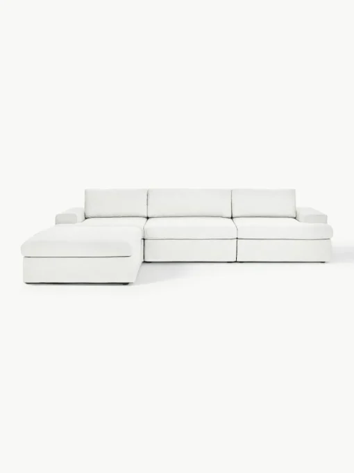 Modulaire bank Russell (4-zits) met poef (links/rechts)