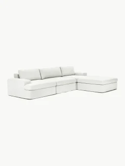 Modulaire bank Russell (4-zits) met poef (links/rechts)
