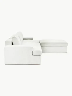 Modulaire bank Russell (4-zits) met poef (links/rechts)