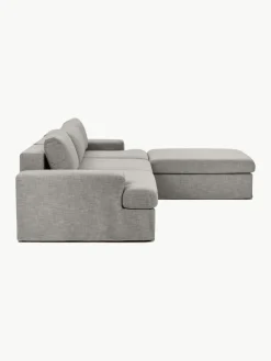 Modulaire bank Russell (4-zits) met poef (links/rechts)