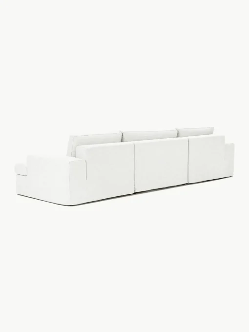 Modulaire bank Russell (4-zits) met poef (links/rechts)