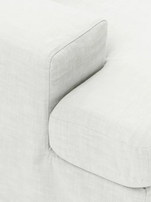 Modulaire bank Russell (4-zits) met poef (links/rechts)
