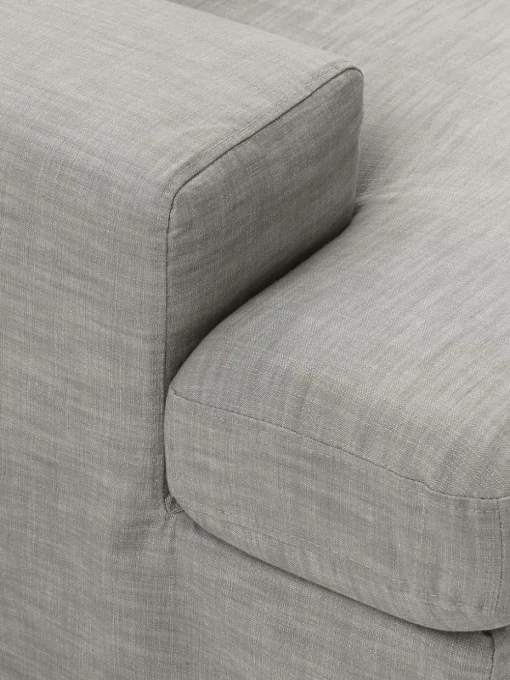 Modulaire bank Russell (4-zits) met poef (links/rechts)