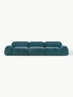 Modulaire bank Wolke (4-zits) van teddy bouclé