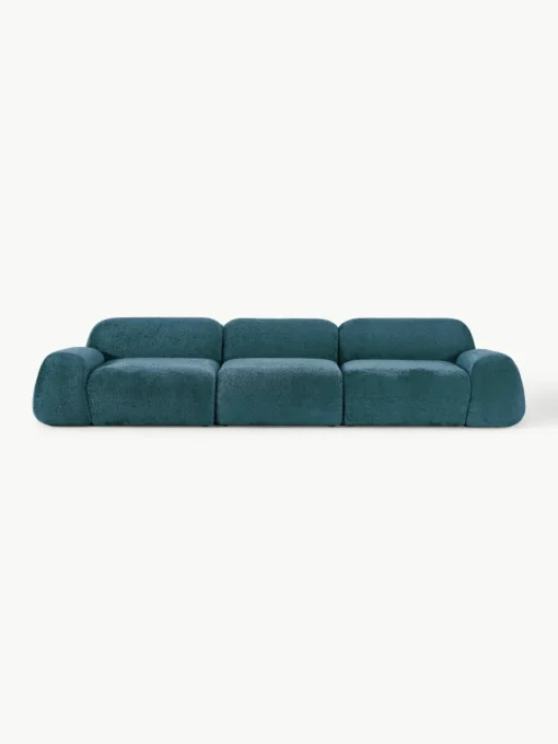 Modulaire bank Wolke (4-zits) van teddy bouclé