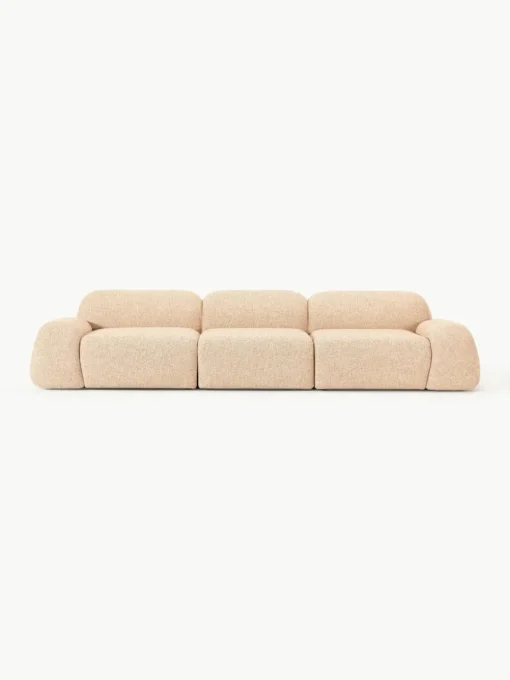 Modulaire bank Wolke (4-zits) van bouclé