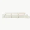 Modulaire bank Wolke (4-zits) van teddy-bouclé