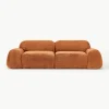 Modulaire bank Wolke (3-zits) van teddy-bouclé