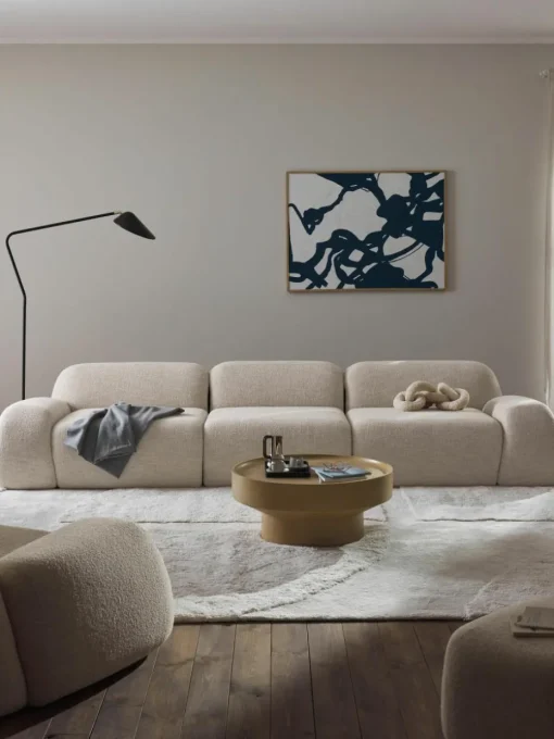 Modulaire bank Wolke (4-zits) van bouclé