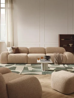 Modulaire bank Wolke (4-zits) van bouclé