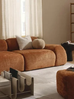 Modulaire bank Wolke (4-zits) van teddy-bouclé