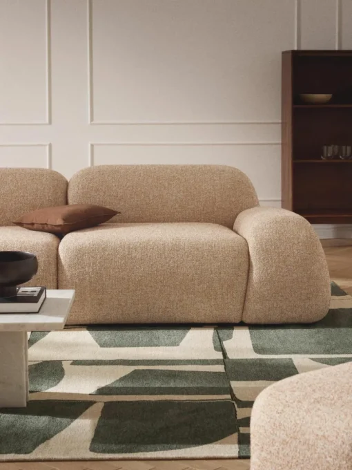 Modulaire bank Wolke (4-zits) van bouclé