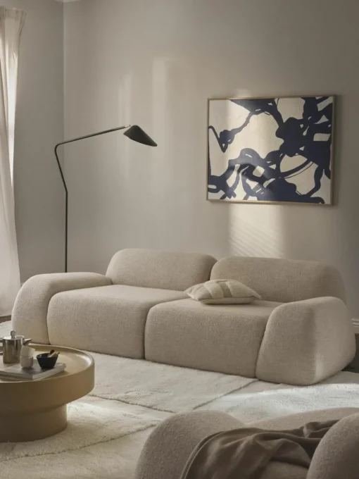 Modulaire bank Wolke (3-zits) van bouclé