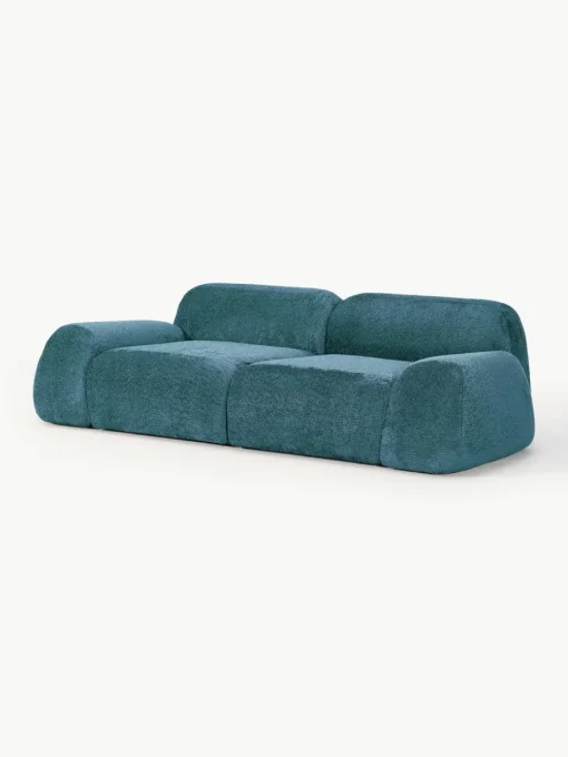 Modulaire bank Wolke (3-zits) van teddy bouclé