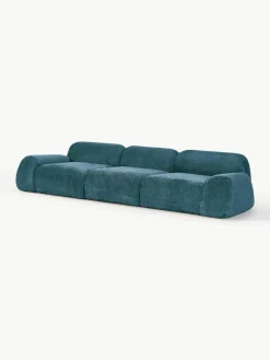 Modulaire bank Wolke (4-zits) van teddy bouclé