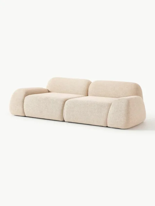 Modulaire bank Wolke (3-zits) van bouclé