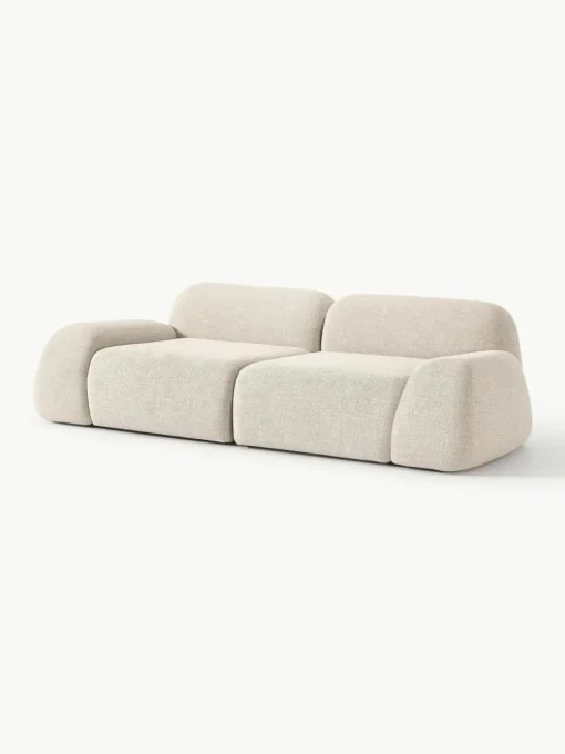 Modulaire bank Wolke (3-zits) van bouclé