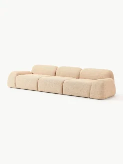 Modulaire bank Wolke (4-zits) van bouclé